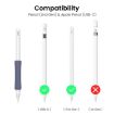 AhaStyle DD07 Silicone Pen Grip 3pcs for Apple Pencil Pro/USB-C/2 (White+Pink+Purple) - 2