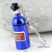 Fashion Metal Keyring Car Keychain Set - 2 PCS Auto Key Ring - 3