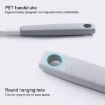 Two-Color Bangs Head Wash Pot Brush - Gray White Long Handle Kitchen Tool - 4