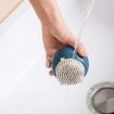 Cherry Pink Spherical Silicone Pot Brush - Kitchen & Household Cleaner - 3