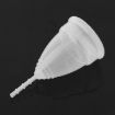 Reusable Soft Silicone Menstrual Cup - 3 PCS, Small Size, Purple - 3