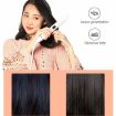 Ceramic Hair Straightener & Ionic Curling Iron with LED Display - EU Plug - 9