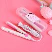 Mini Professional Hair Tools Travel Straightening Irons - Light Purple Duck - 3