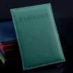 Black Artificial Leather Travel Passport Cover - Stylish & Durable - 4