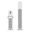 Apple Watch Ultra 49mm/Series 10/9/8/7 Silicone Sport Band White Black - 2