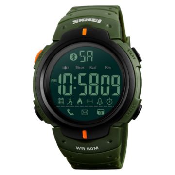 SKMEI 1301 Waterproof Sports Bluetooth Smart Watch, Android & iOS, Green - 1