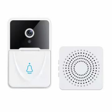 DoorBell X3 VGA WiFi Smart Video Doorbell with Chime, Night Vision, White - 1
