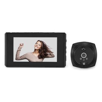 N6 Video Doorbell - 2.0MP, 4.3" Screen, Black - 1