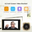 N6 Video Doorbell - 2.0MP, 4.3" Screen, Black - 4
