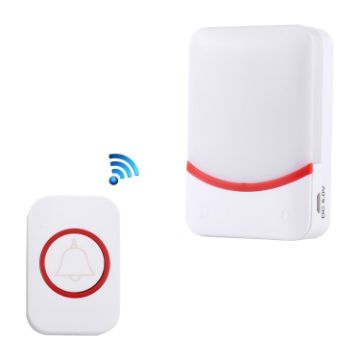 Wireless Doorbell CMF1188: 38 Ringtones & Flashing Lights, 3 Modes, White - 1