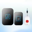 CACAZI C86 Wireless SOS Pager Doorbell Alarm, US Plug (Black) - 2