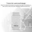 CACAZI V027G Wireless Doorbell, Self-Powered, One Button & Receiver, UK Plug - 5
