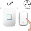 CACAZI FA88 Wireless Doorbell, Self-Powered, UK Plug, White - 1
