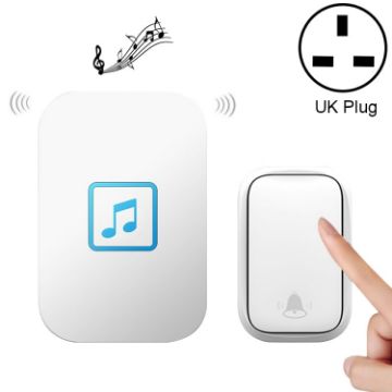 CACAZI FA86 Self-Powered Wireless Doorbell, UK Plug, White - 1