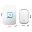 CACAZI FA86 Self-Powered Wireless Doorbell, UK Plug, White - 2