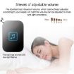 CACAZI FA86 Wireless Doorbell, Self-Powered, US Plug, Black - 4