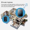 CACAZI FA86 Wireless Doorbell, Self-Powered, US Plug, Black - 5