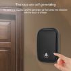 CACAZI FA86 Wireless Doorbell, Self-Powered, US Plug, Black - 8