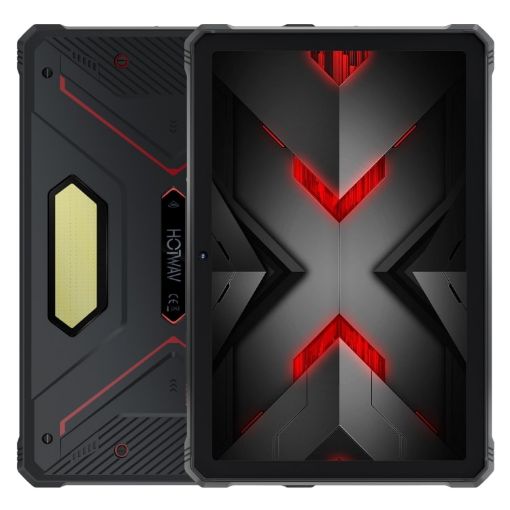 HOTWAV Tab R9 Pro Rugged Tablet 6GB+256GB 11" Android 14 4G Black Red - 1