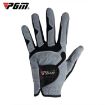 PGM Golf Left Hand Anti-Slip Microfiber Gloves for Men, Grey, Size 23 - 1