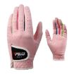 PGM Kids Golf Gloves Pink Size 14 - Soft Microfiber Cloth Pair - 2