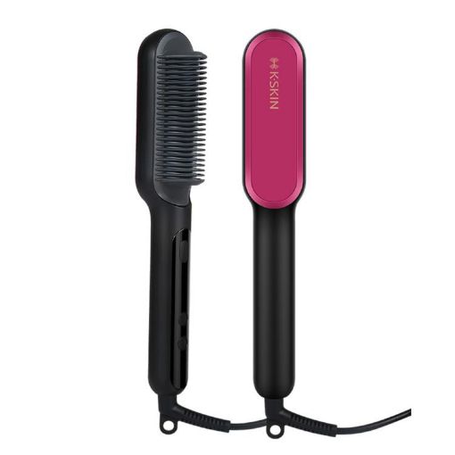 K-SKIN KD3800 PTC Heating Hair Straightening Curler Comb Iron (US Plug) - 1