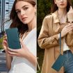 Xiaomi 14 Ultra Dark Green Leather Case - 9 Card Slots & Hand Strap - 7