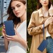 Xiaomi Civi 5 Pro Leather Case: 9 Card Slots, Magnetic Closure, Dark Blue - 7