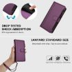 Xiaomi Civi 5 Pro Purple Leather Case: 9 Card Slots, Magnetic Closure - 6