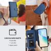 Ulefone Note 14 Leather Case: 9 Card Slots, Magnetic Closure, Dark Blue - 6