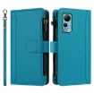 Ulefone Note 14 Leather Case: 9 Card Slots, Magnetic Closure, Turquoise - 2