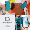Ulefone Note 16 Pro Turquoise Leather Case with 9 Card Slots & Strap - 6