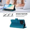 Ulefone Note 20 Pro Leather Case: 9 Card Slots, Magnetic Closure, Turquoise - 4