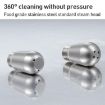 Delonghi 9 Serie Stainless Steel Milk Frother Coffee Machine Nozzle, 3-hole - 4