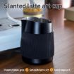 Black 420ml Stainless Steel Latte Art Cup with Scale - Anti-scalding Design - 2