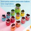 11pcs Stainless Steel Biscuit & Vegetable Cutting Mold Set - Random Color - 2