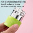 11pcs Stainless Steel Biscuit & Vegetable Cutting Mold Set - Random Color - 6