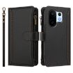 Vivo S30 Pro Mini Black Leather Case with 9 Card Slots & Hand Strap - 2