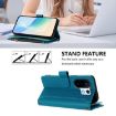 Vivo S30 Pro Mini Turquoise Leather Case - 9 Card Slots & Hand Strap - 4
