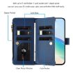 Vivo S30 Dark Blue Leather Case: Magnetic Closure, 9 Card Slots, Hand Strap - 3