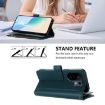 Vivo S30 Dark Green Leather Case: Magnetic Closure, 9 Card Slots, Zipper - 4