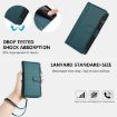 Vivo S30 Dark Green Leather Case: Magnetic Closure, 9 Card Slots, Zipper - 6