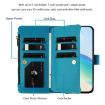 Vivo S30 Turquoise Leather Case: Magnetic Closure, 9 Card Slots, Hand Strap - 3
