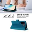 Vivo S30 Turquoise Leather Case: Magnetic Closure, 9 Card Slots, Hand Strap - 4