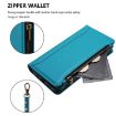 Vivo S30 Turquoise Leather Case: Magnetic Closure, 9 Card Slots, Hand Strap - 5