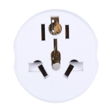 WN-18 German EU Plug Global Travel Adapter Socket - White - 1