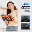 Samsung Galaxy Tab S10 FE+ Orange Silicone Hybrid Case with Strap - 7