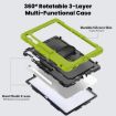 Samsung Galaxy Tab S10 FE+ Silicone Hybrid Case with Strap - Yellow Green - 3