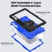 Samsung Galaxy Tab S10 FE+ Silicone Hybrid Case with Strap - Blue - 3