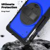 Samsung Galaxy Tab S10 FE+ Silicone Hybrid Case with Strap - Blue - 4